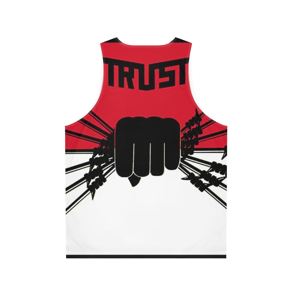 Trust French Hard Rock Band 1983 Unisex Tank Top - Back