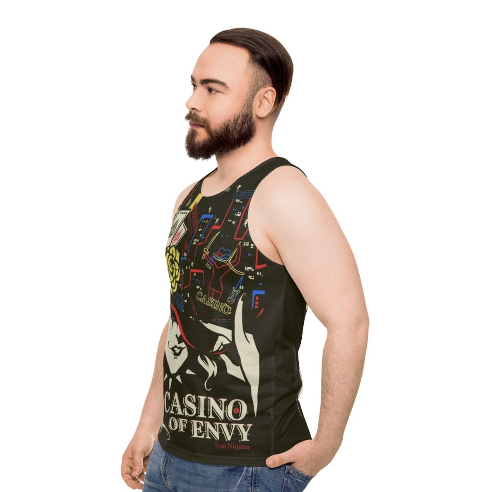 Persona 5 Unisex Tank Top featuring Metaverse Phantom Thieves - men side