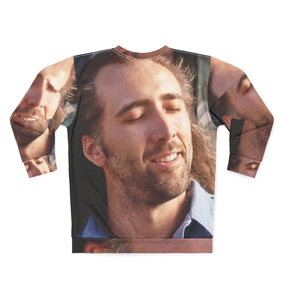 Nicolas Cage Sweatshirt with Iconic Movie Scenes - Back