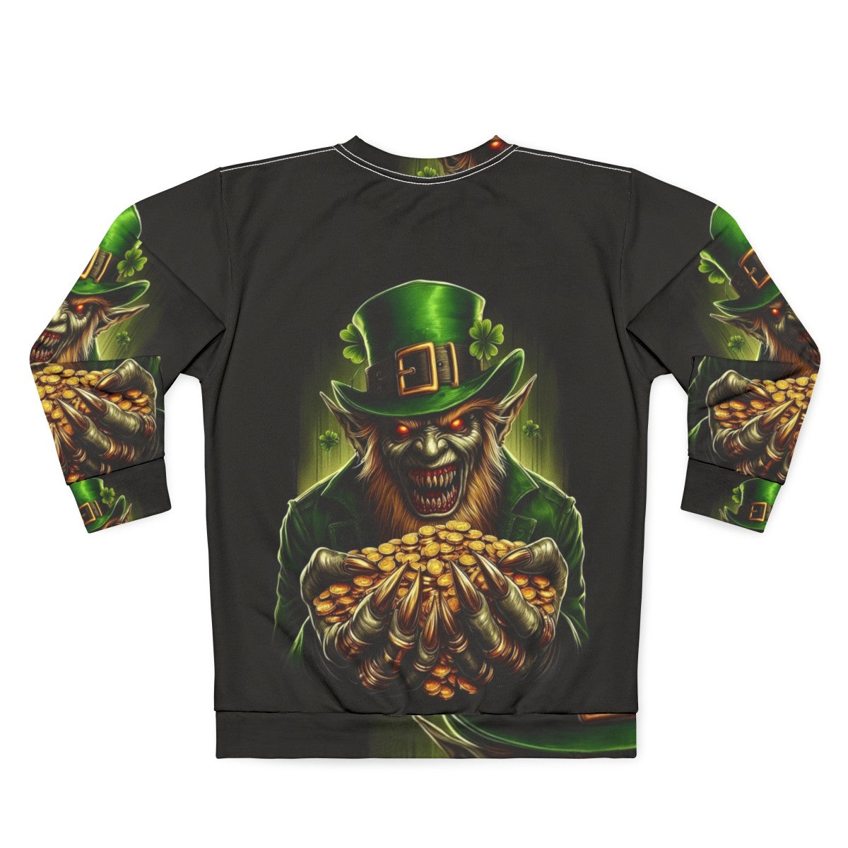 Irish Zombie Leprechaun Sweatshirt - Back