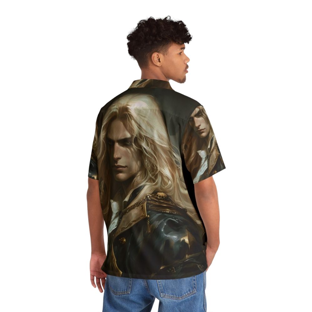 Alucard Castlevania Hawaiian Shirt - Flat lay