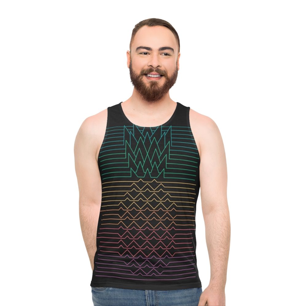 Hala Kahiki Unisex Tank Top with Tropical, Minimalist, and Retro-Inspired Design - men