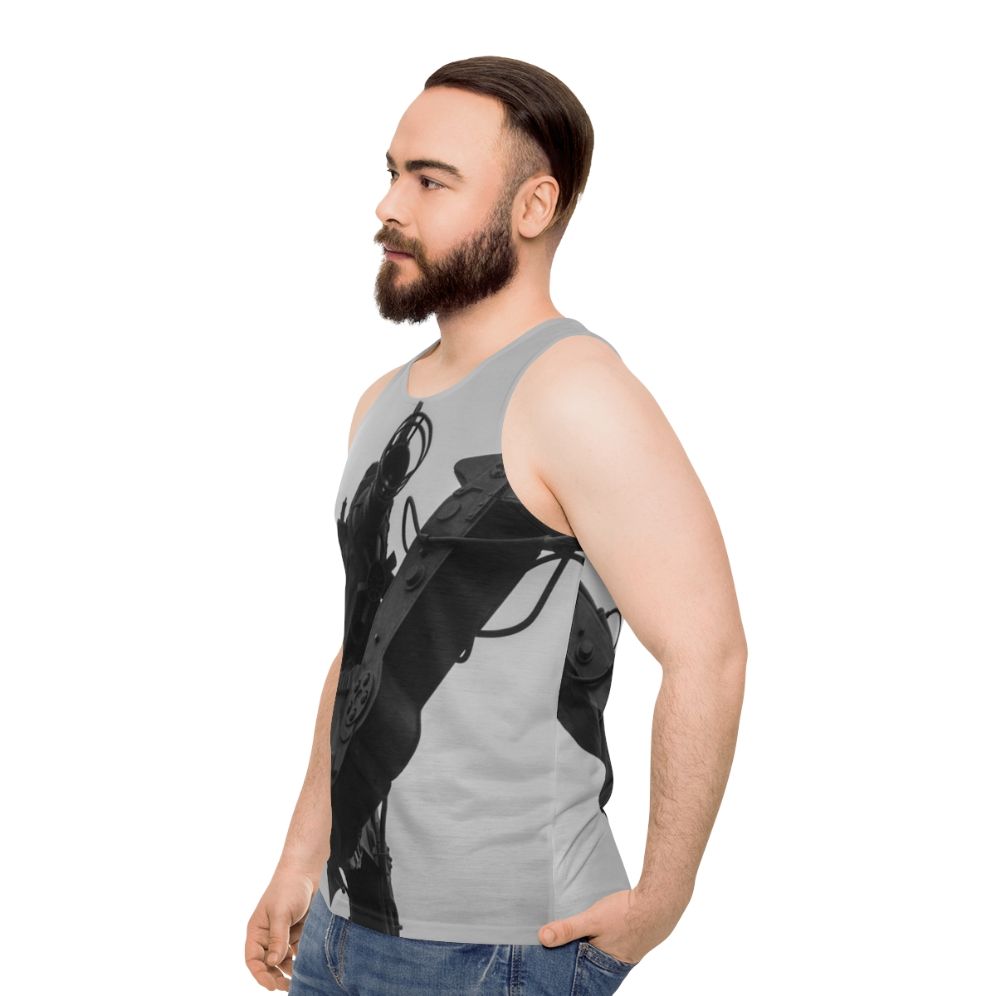 Unisex movie camera film camera tank top - men side