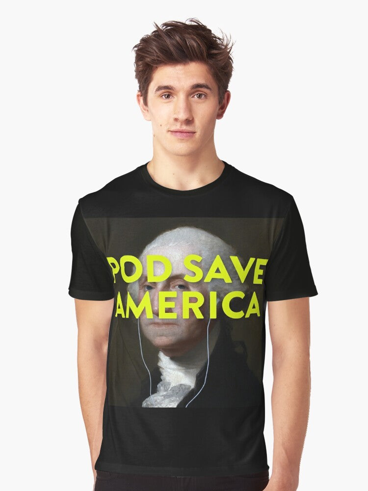 Pod Save America political podcast logo graphic t-shirt - Men