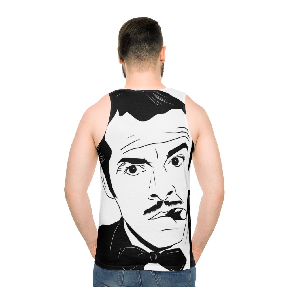 Tin Tan Mexican Cinema Unisex Tank Top - men back