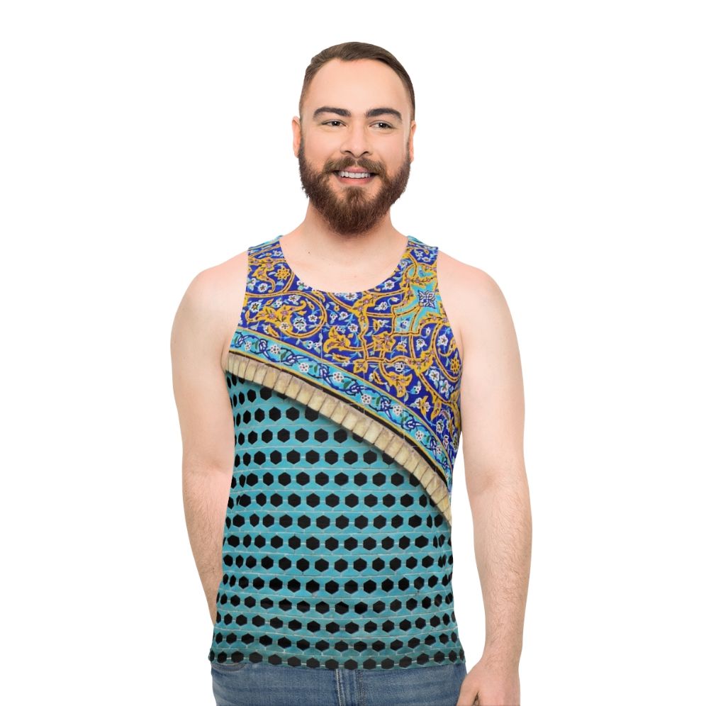 Persian Tiles Unisex Tank Top - men