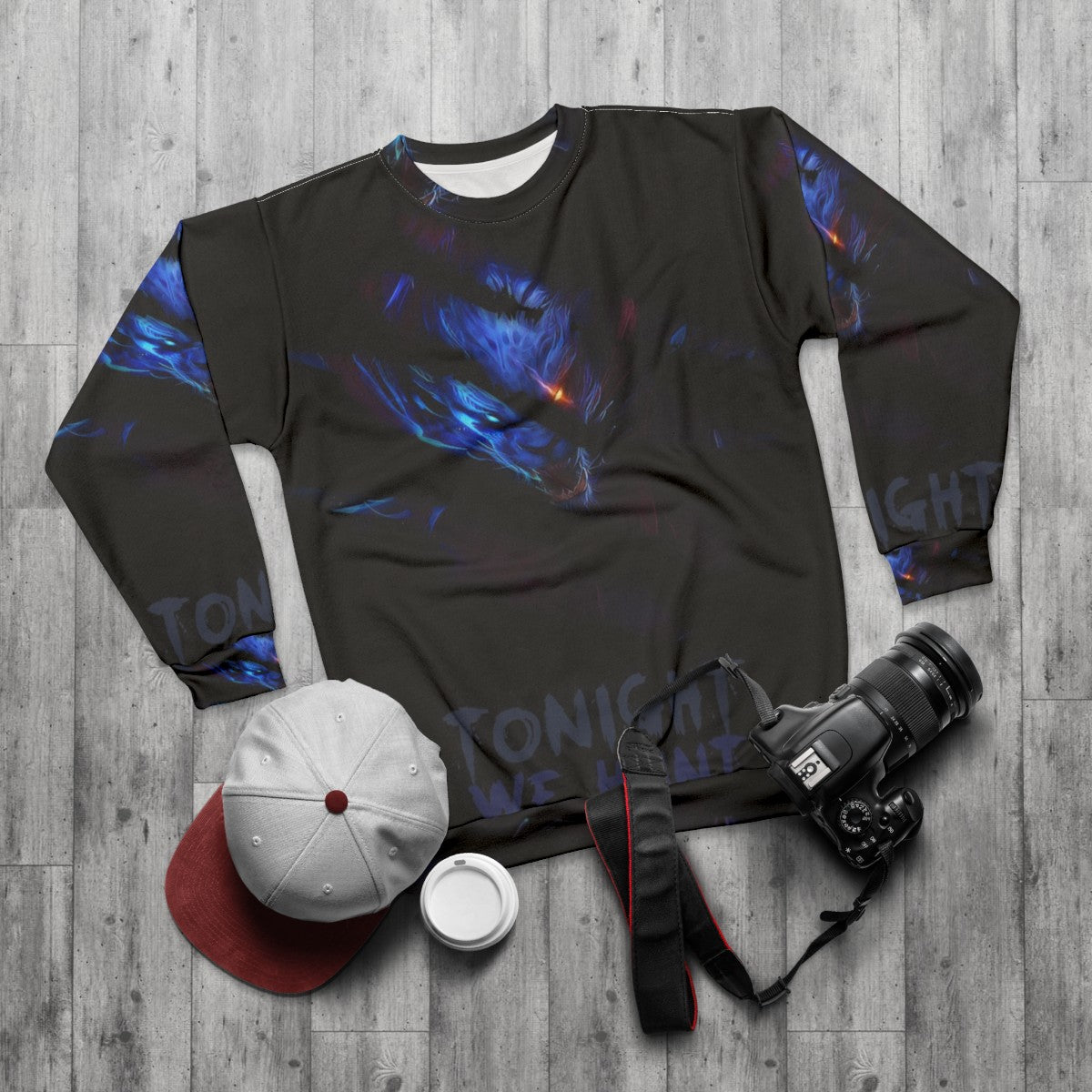 Tonight We Hunt Rengar League of Legends Gaming Sweatshirt - flat lay