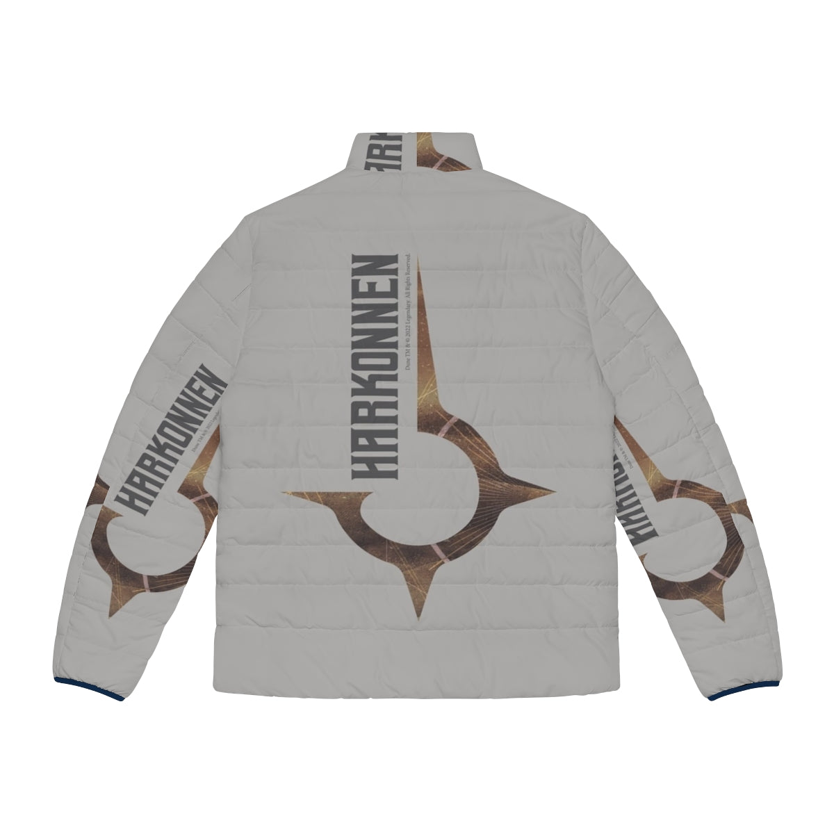 Dune House Harkonnen Puffer Jacket - Officially Licensed Sci-Fi Movie Merchandise - Back