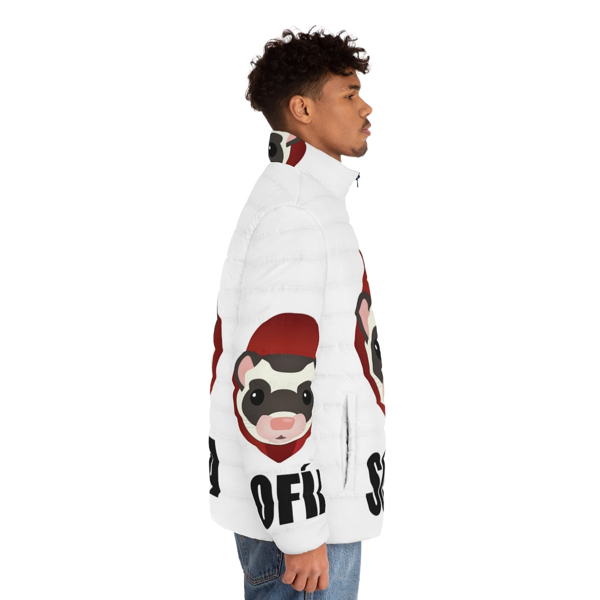 Money Heist La Casa De Papel Sofia Puffer Jacket - men side right