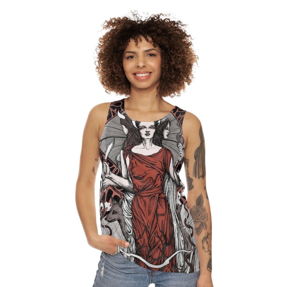 Hecate Unisex Gothic Tank Top - women