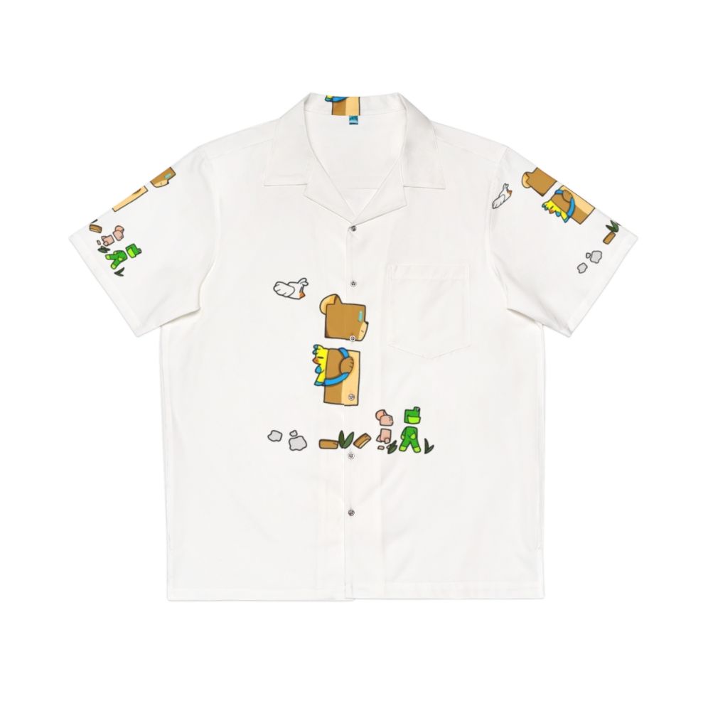 Super Walk Cartoon Bear Hawaiian Shirt