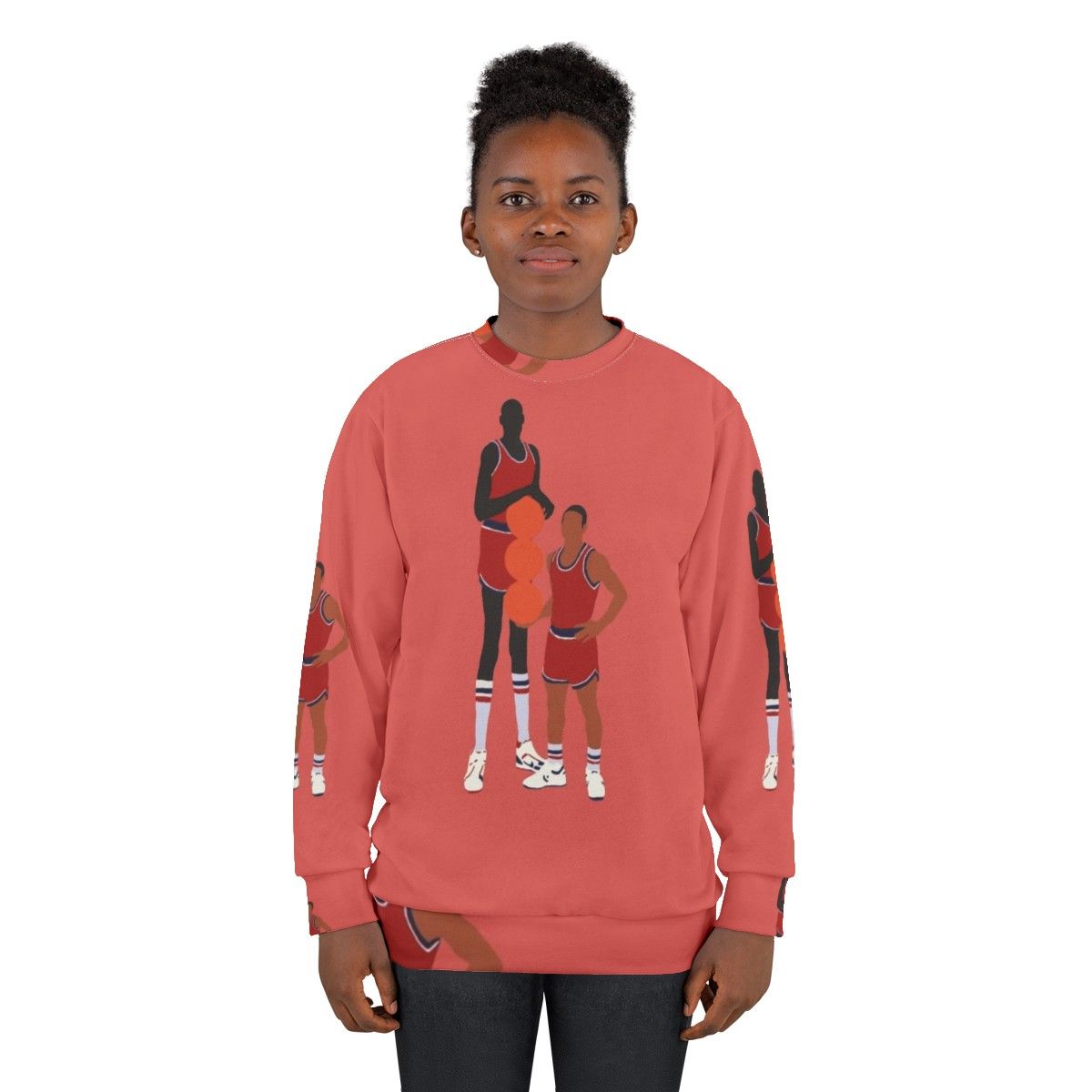 Manute Bol and Muggsy Bogues Washington Bullets Basketball Sweatshirt - women