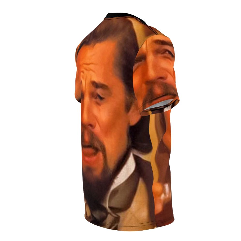 Leonardo DiCaprio meme graphic on a t-shirt - men right