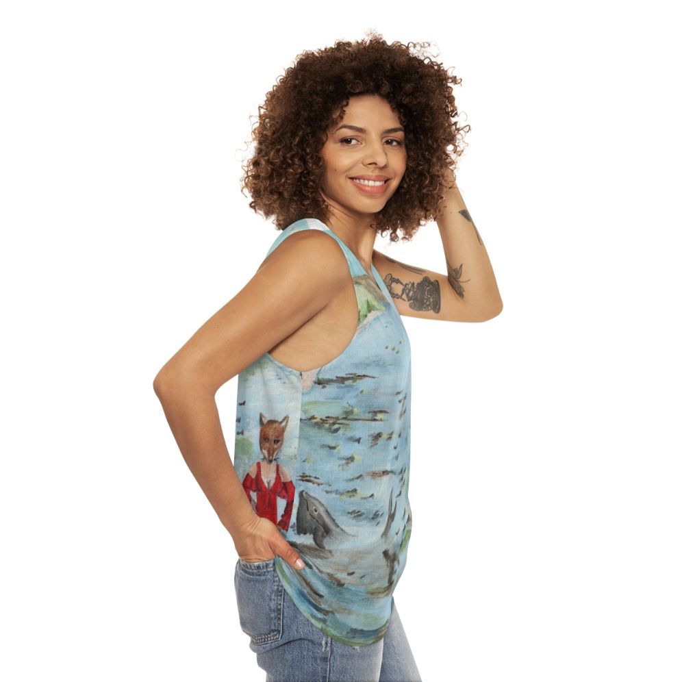 Unisex Foxtrot Genesis Prog Rock Tank Top - women side