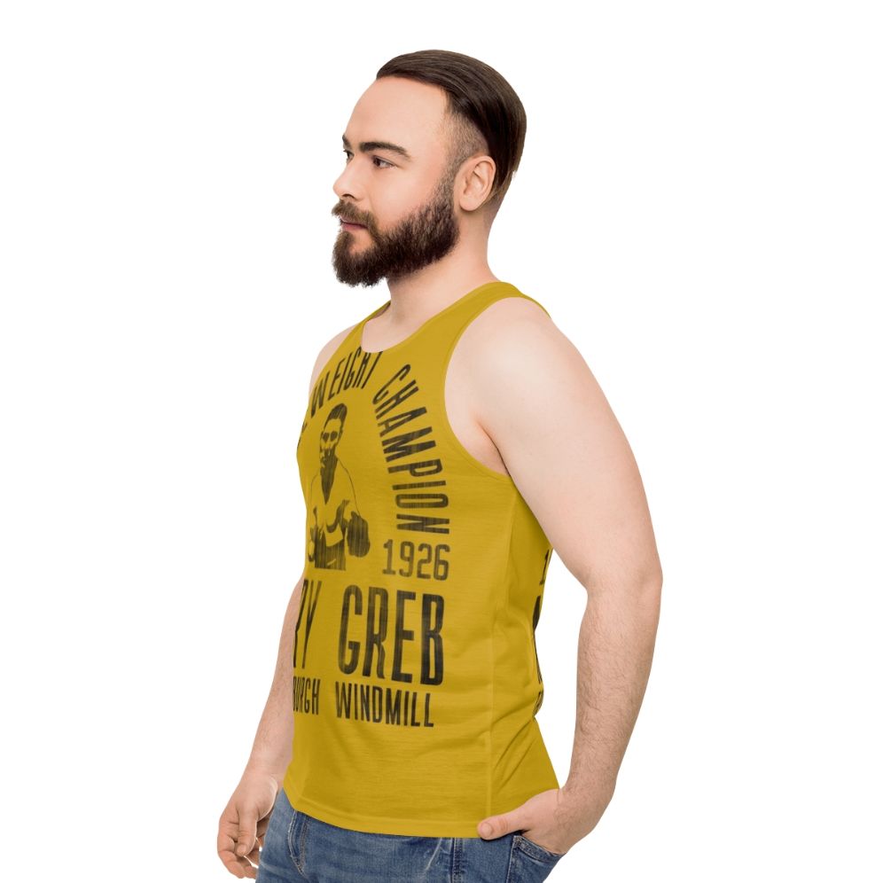 Vintage Boxing Unisex Tank Top - men side