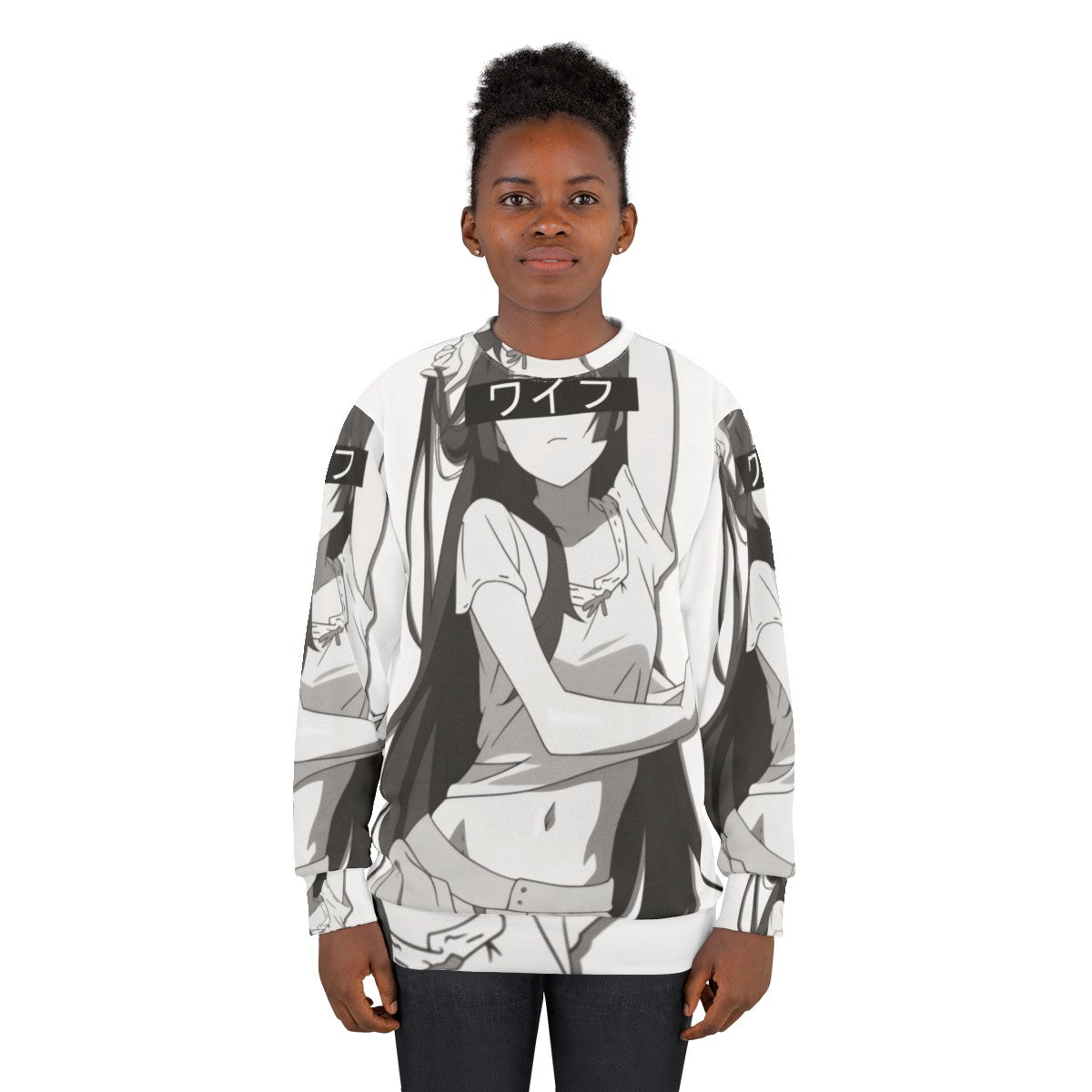 Senjougahara Hitagi Anime Waifu Sweatshirt - women