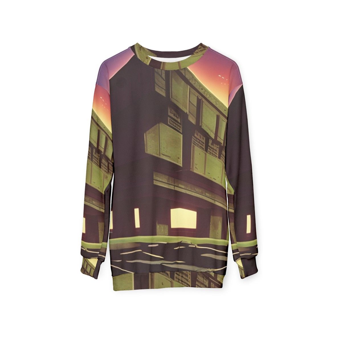 Monolith Sweatshirt - Brutalist Futuristic Fashion - hanging