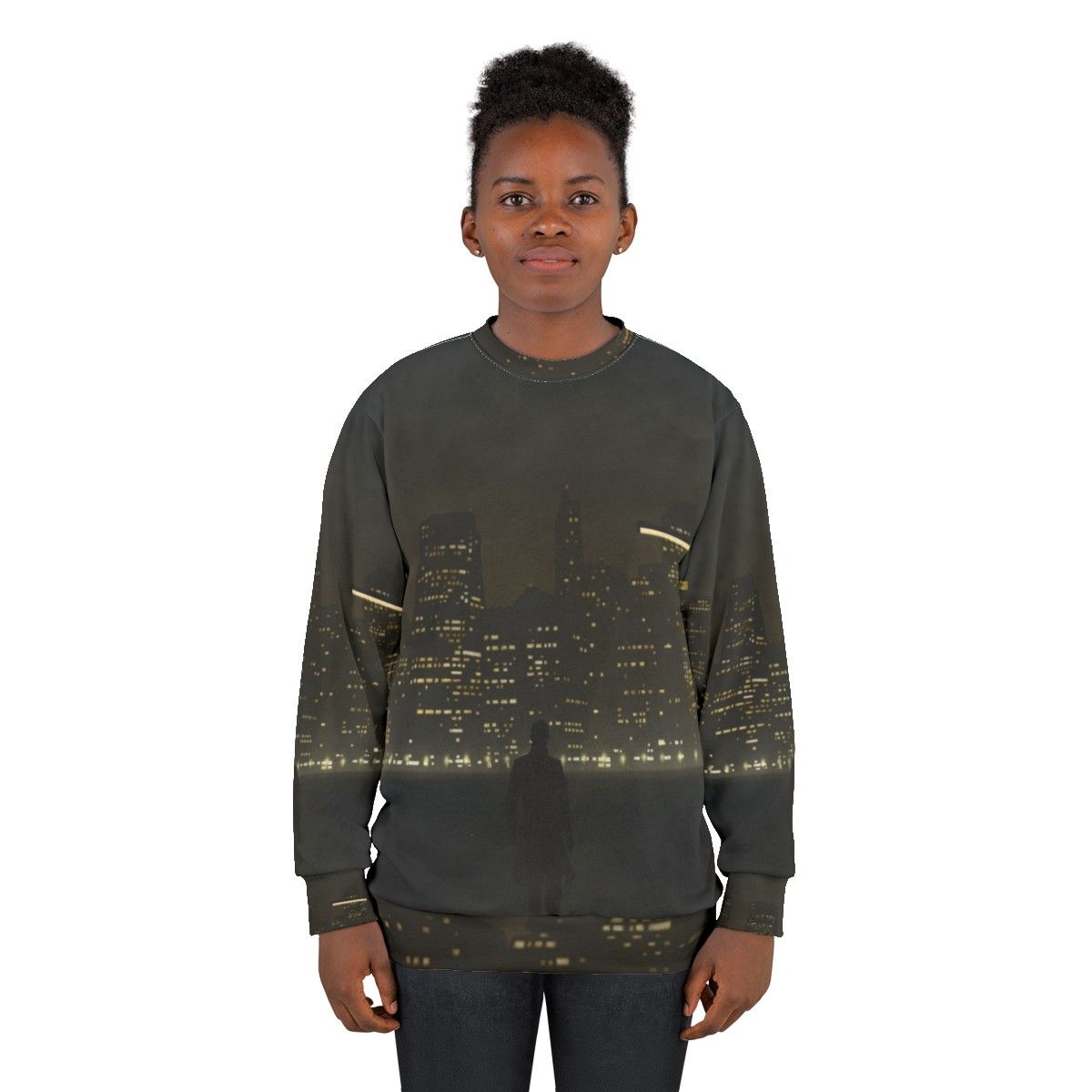 Deus Ex Cyberpunk Warriors Landscapes Sweatshirt - women