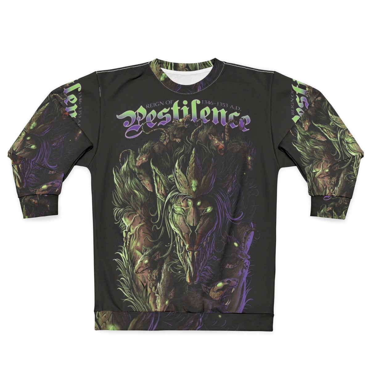 Pestilence King Sweatshirt - Warhammer Skaven Fantasy Dark Medieval Tabletop