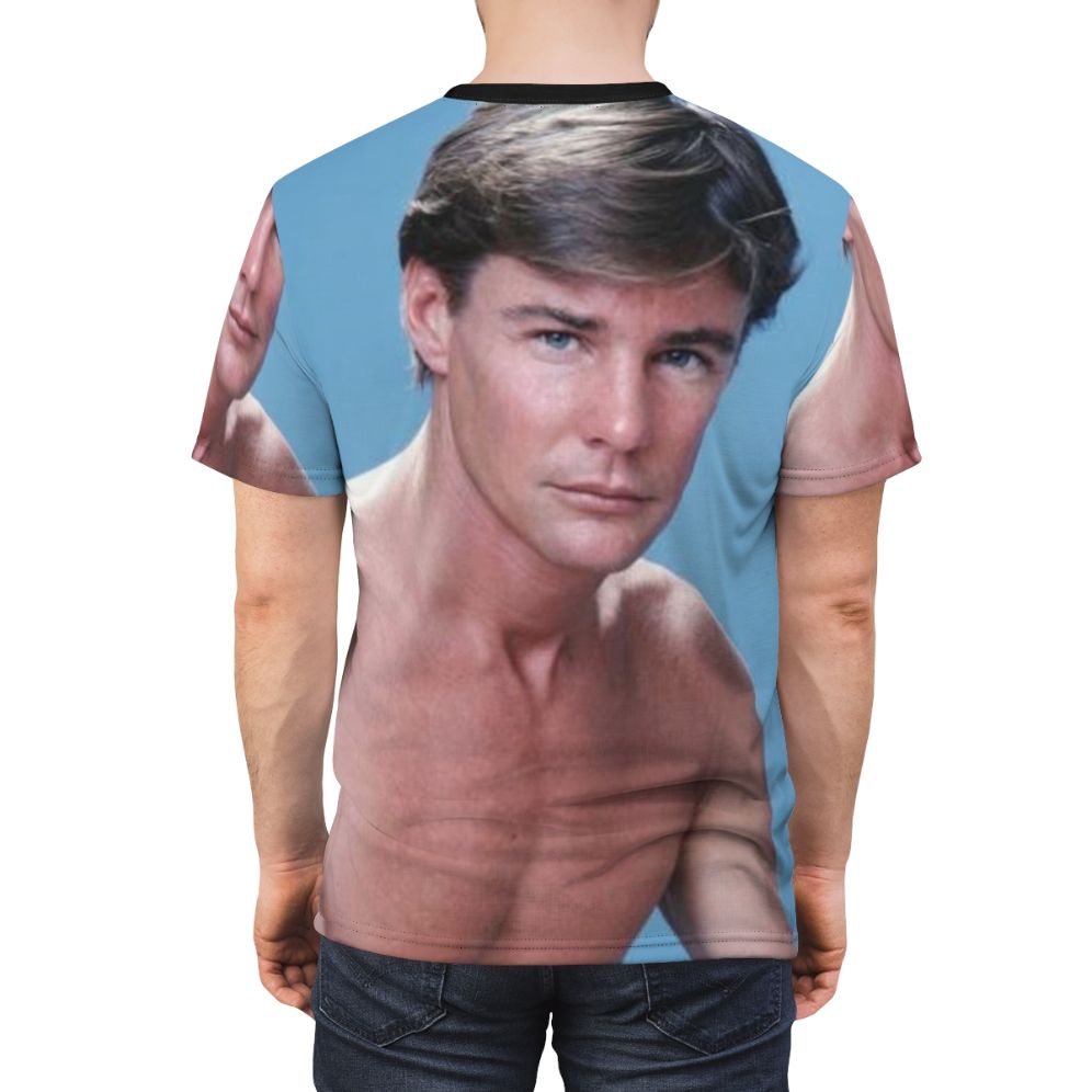 Retro-style t-shirt featuring the iconic actor Jan Michael Vincent - men back