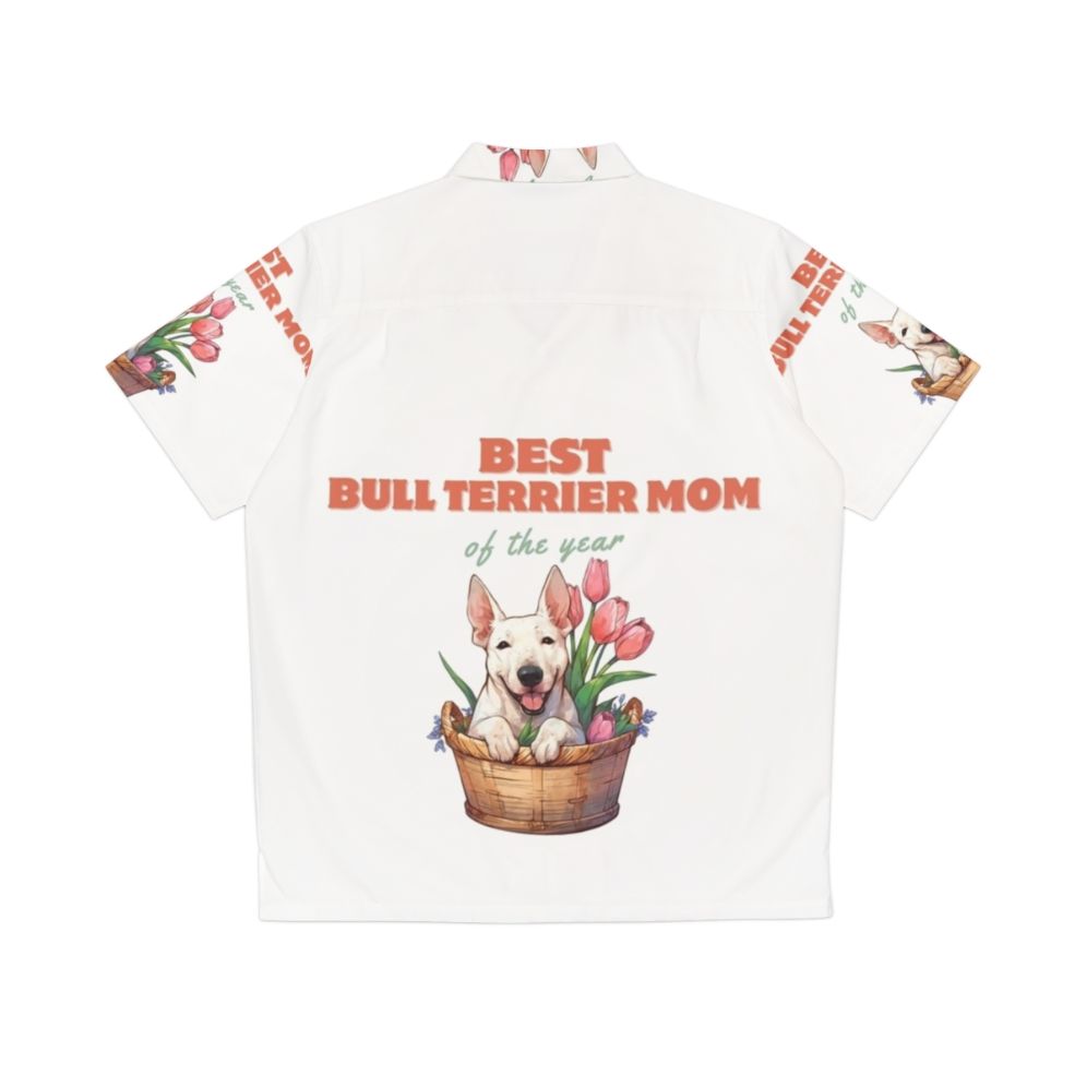 Best Bull Terrier Dog Mom Hawaiian Shirt - Back