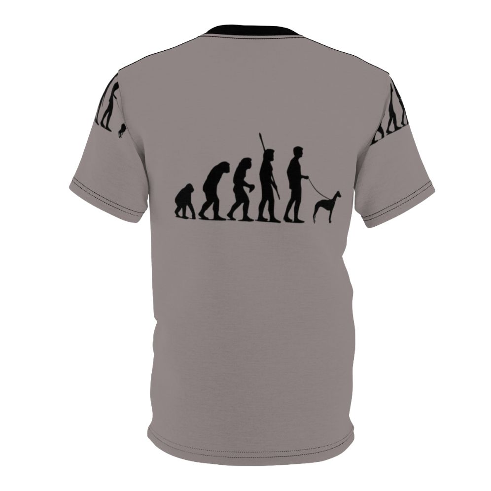 T-shirt featuring an evolutionary dog design - Back