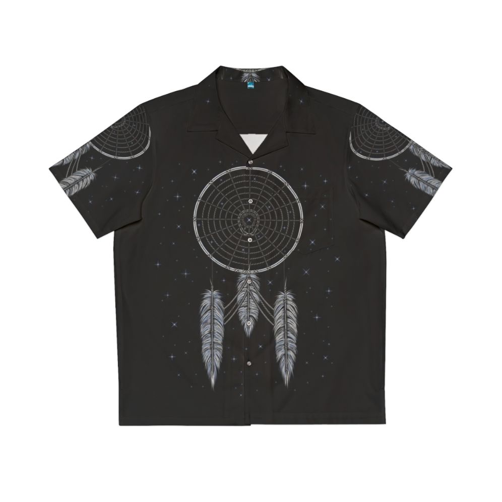 Star Trek inspired Hawaiian shirt with dreamcatcher and feather design