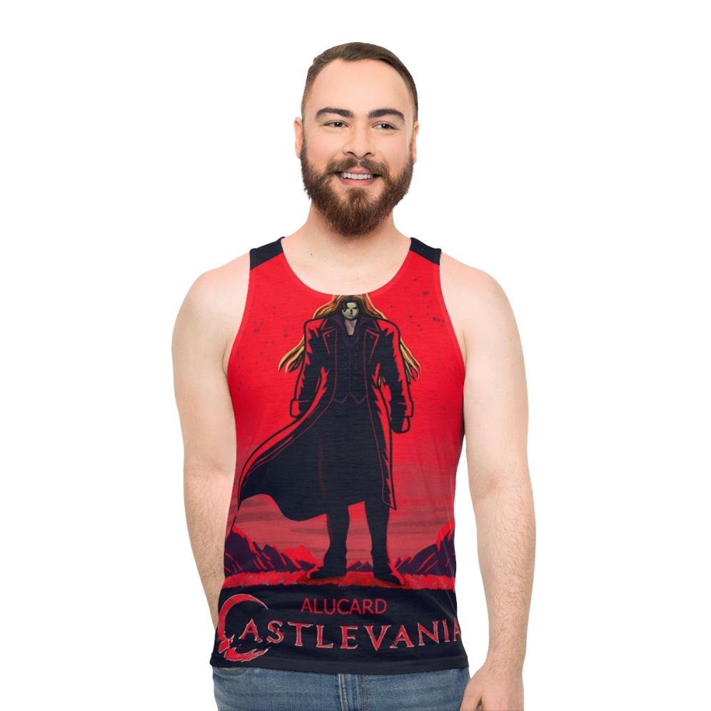 Castlevania Alucard Unisex Tank Top - men