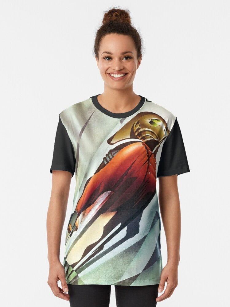 Rocketeer 90s superhero graphic t-shirt - Women