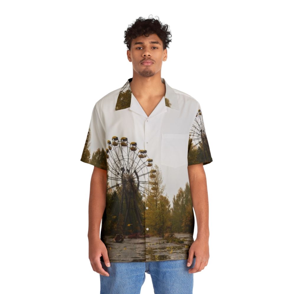 Chernobyl Pripyat Ferris Wheel Hawaiian Shirt - People Front