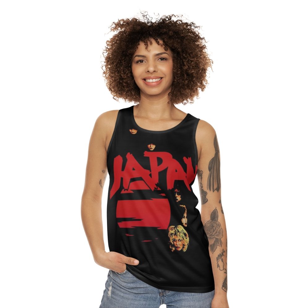 Adolescent unisex tank top for music lovers - women