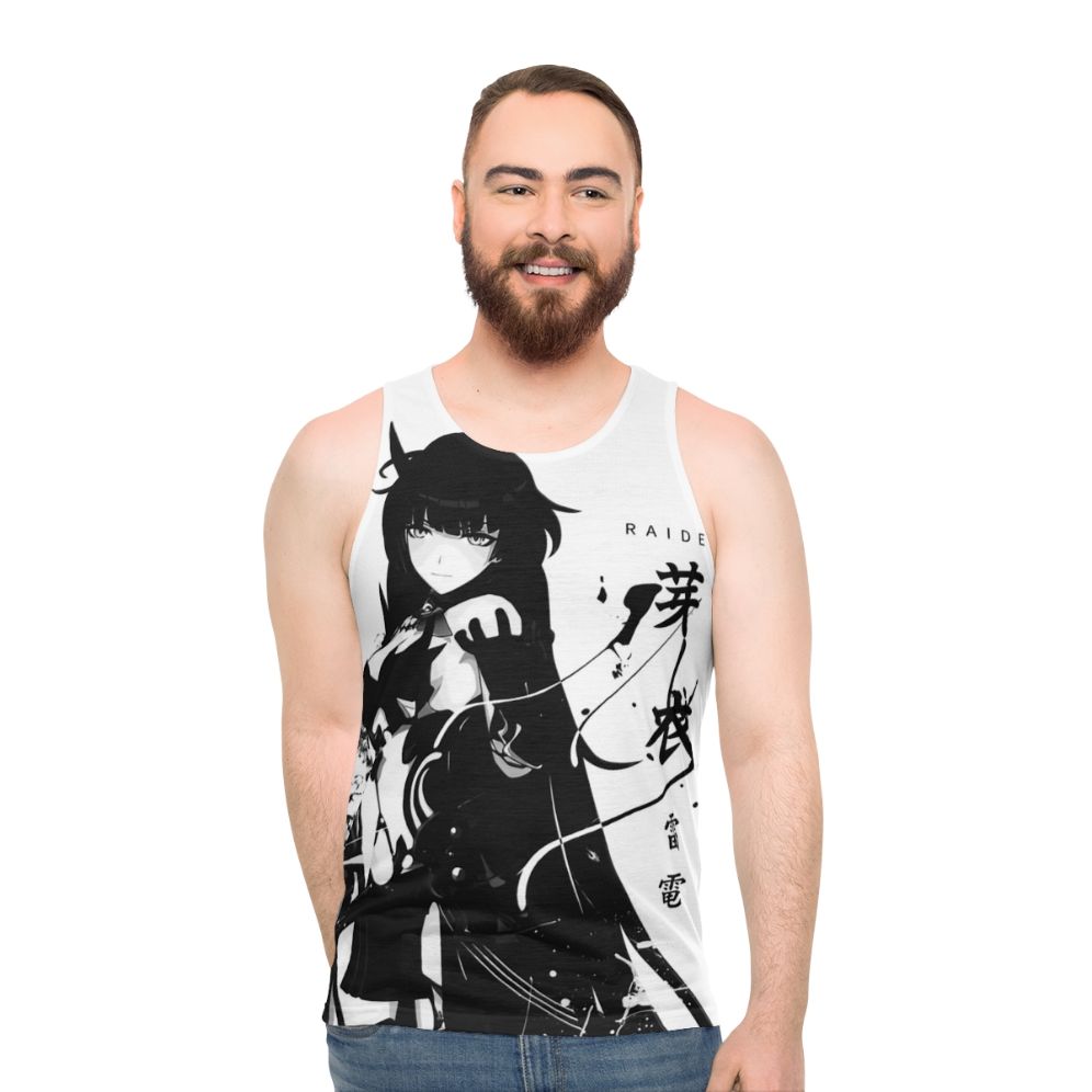 Unisex tank top with Herrscher of Thunder design from Honkai Impact 3rd - men