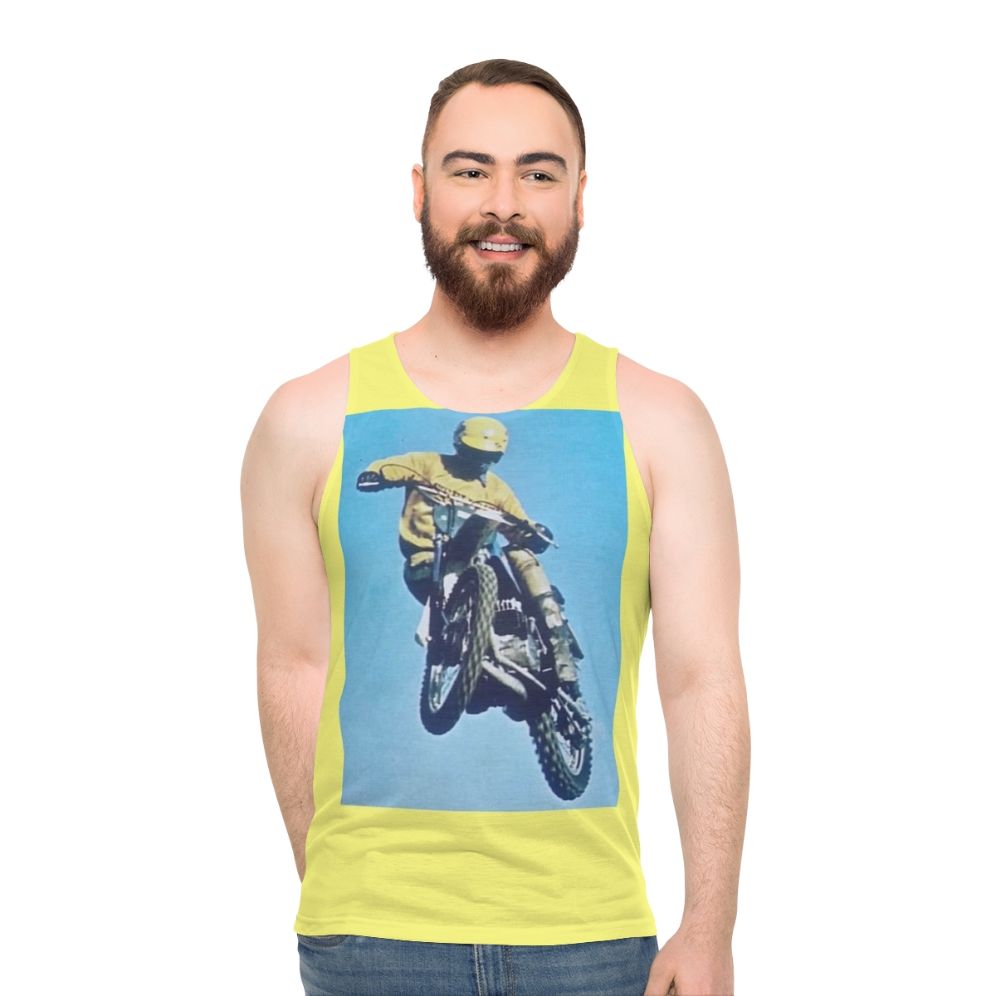 Vintage Motocross Unisex Tank Top - men