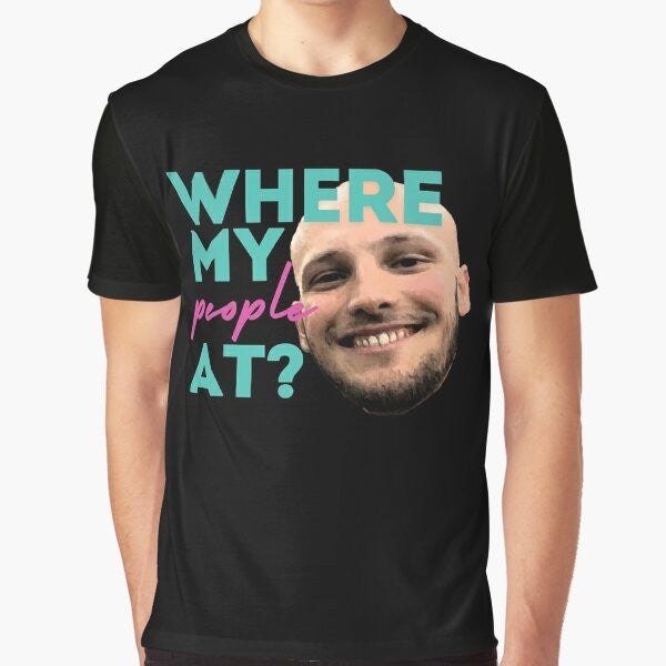 "Where My People At?" Graphic T-Shirt featuring a bold design