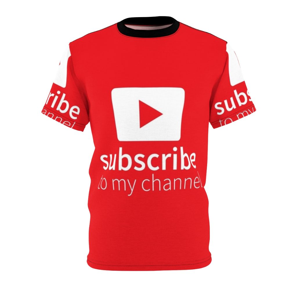 Stylish t-shirt design featuring the text "Subscribe to My Channel"