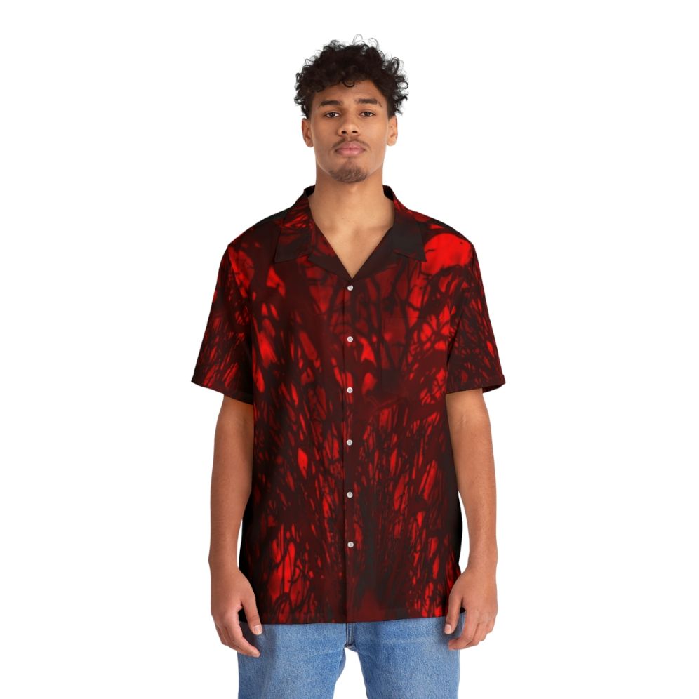 Vibrant Carnage 1A Hawaiian Shirt with Watercolor, Tie Dye and Nature Inspired Design - People Front