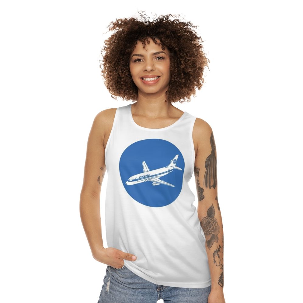 Vintage-inspired Pan American World Airways unisex tank top - women