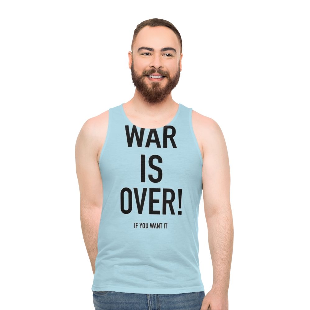 "Imagine Peace" - War Is Over Unisex Tank Top - men