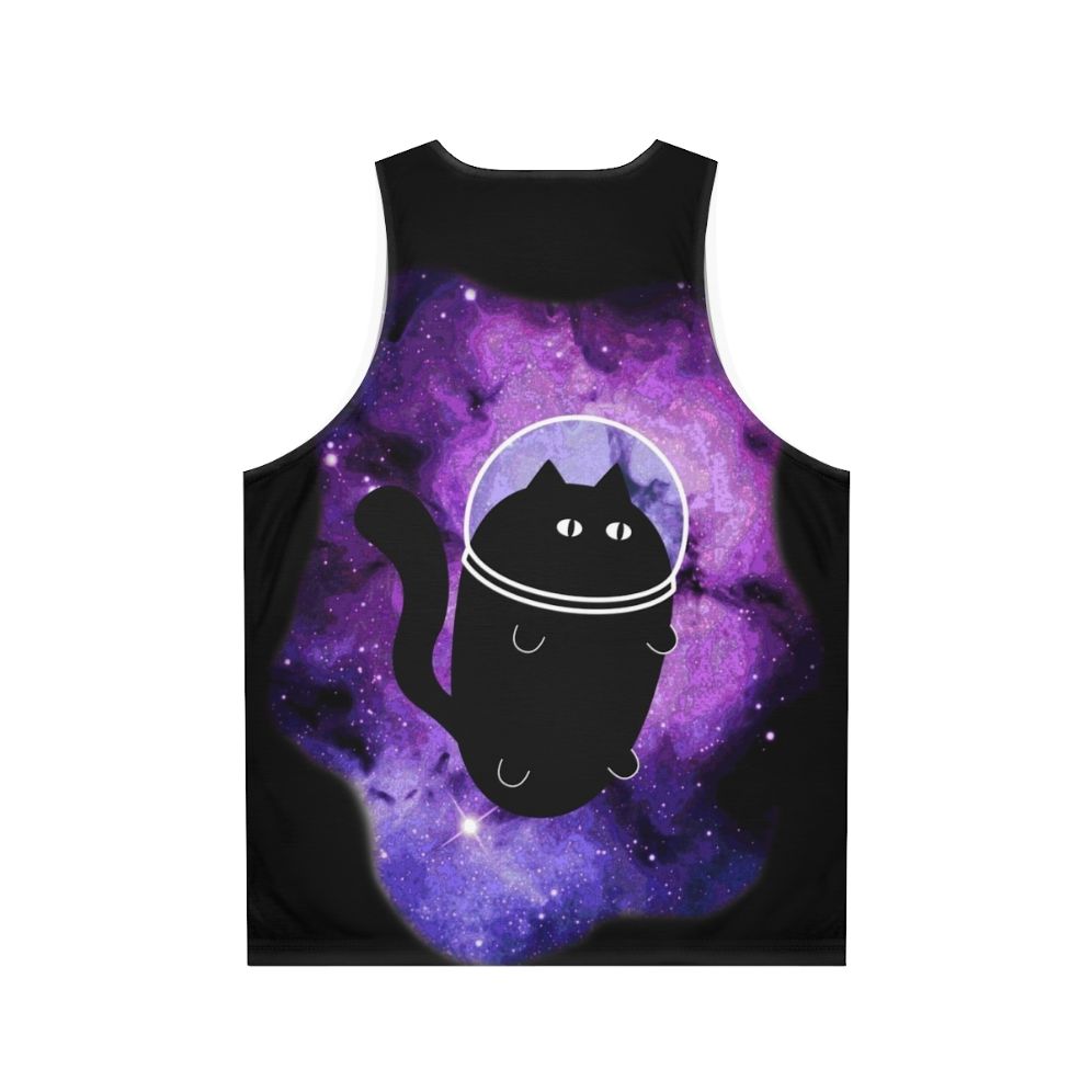 Cosmic Catronaut Unisex Tank Top - Back