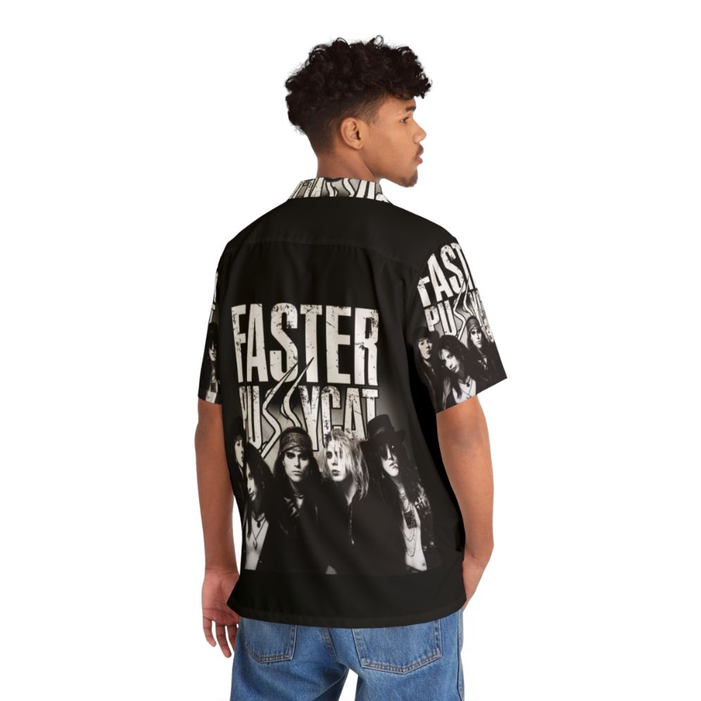 Faster Pussycat Hawaiian shirt with vibrant pattern - People Back