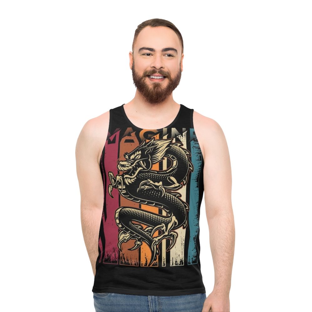 Imagine Dragons Vintage Dragon Graphic Tank Top - men