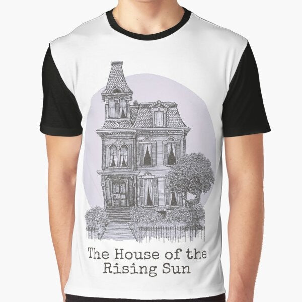 Vintage graphic t-shirt featuring the classic rock song "The House of the Rising Sun"