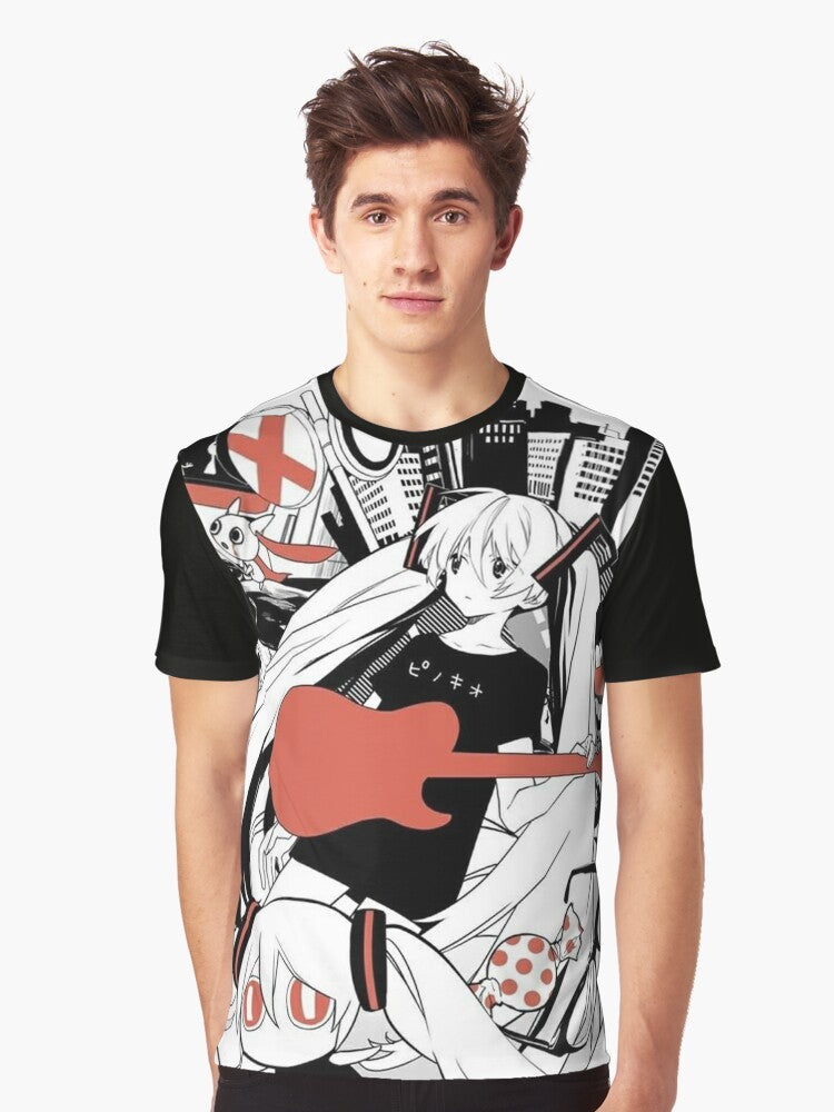 Hatsune Miku Anime Character Graphic T-Shirt - Men