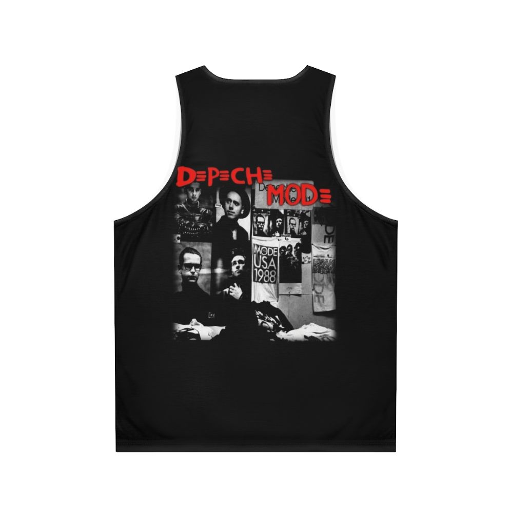 Dépéche Móde metal rock music unisex tank top - Back