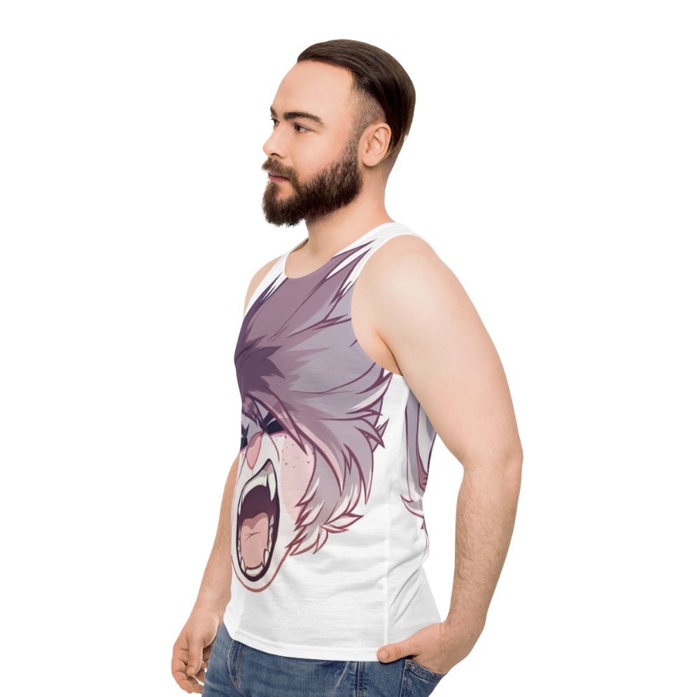 Unisex animal print tank top - men side