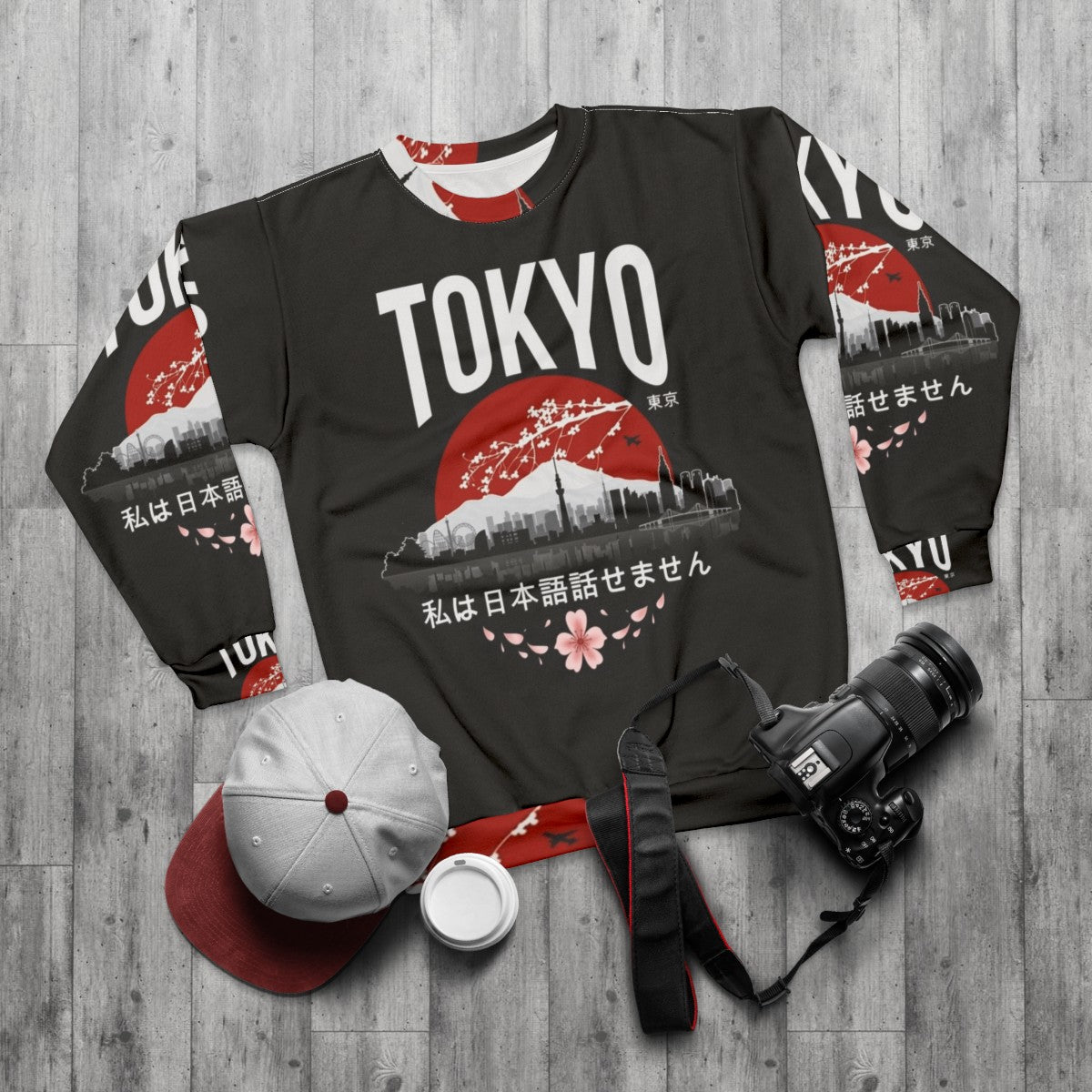 Tokyo Japanese Sweatshirt - flat lay