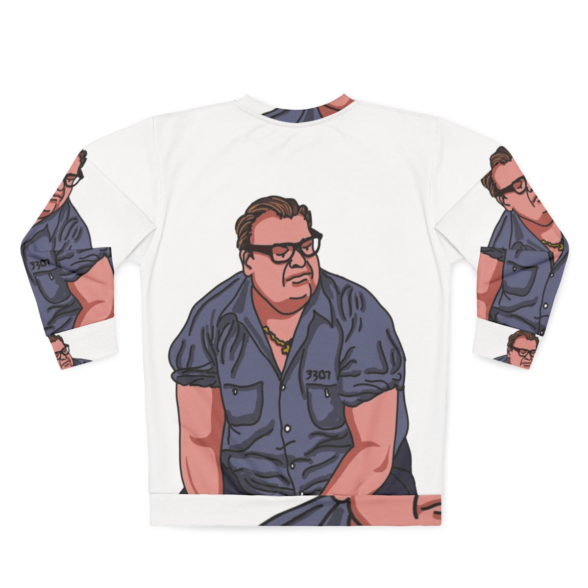 Matt Foley "Scared Straight" Prison Blues Sweatshirt - Back