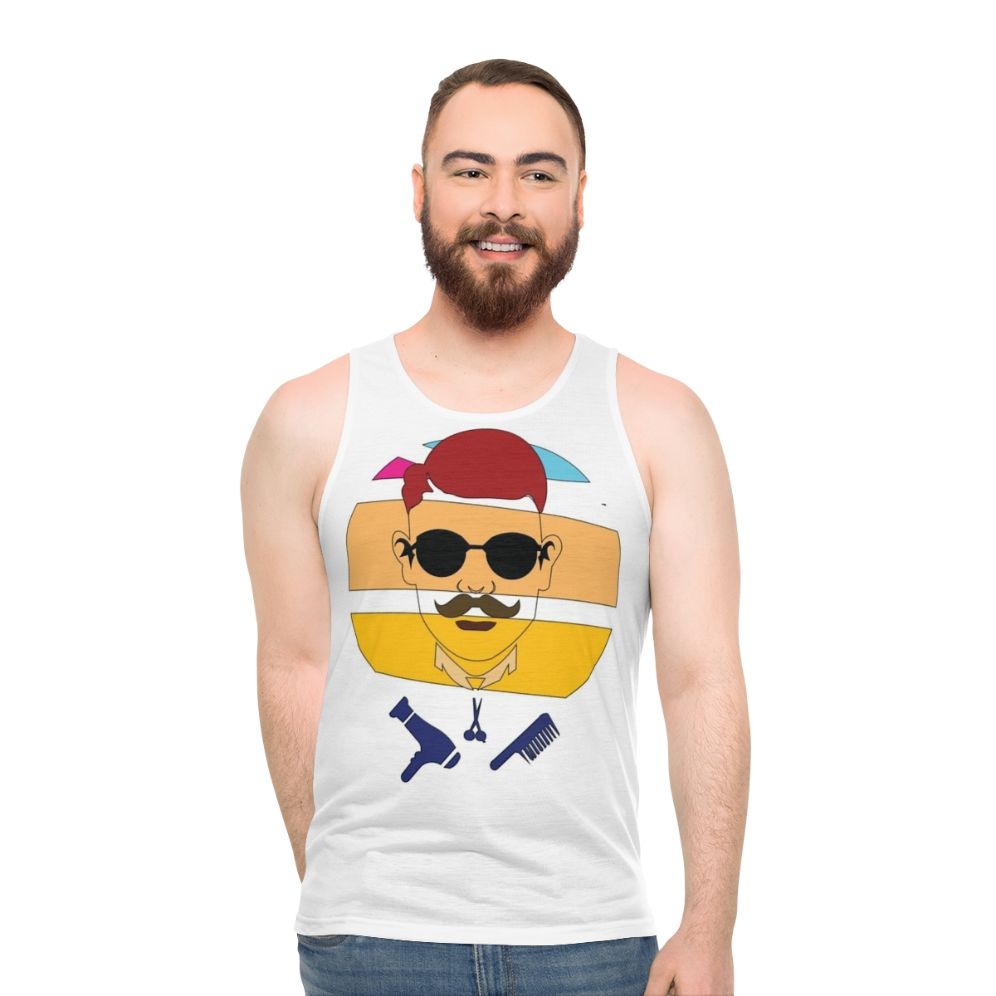 Vintage graphic unisex tank top - men