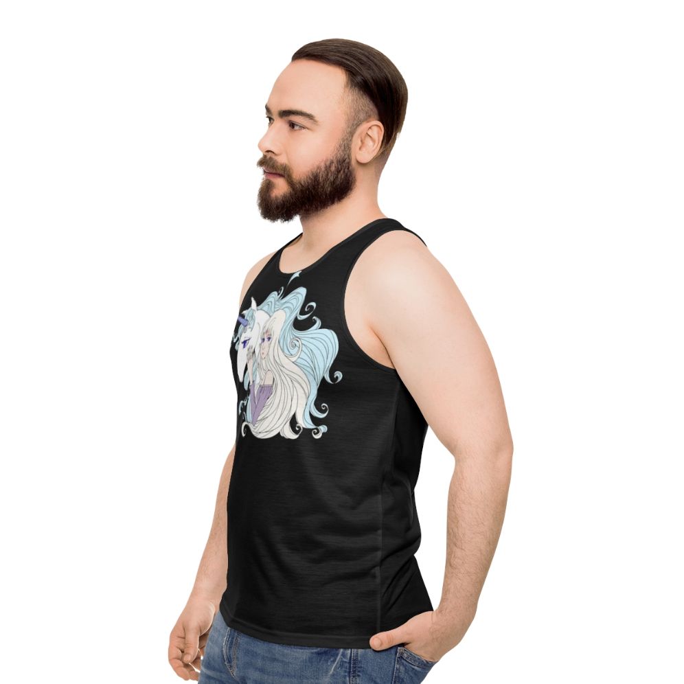 Unisex 'The Last Unicorn' fantasy tank top - men side