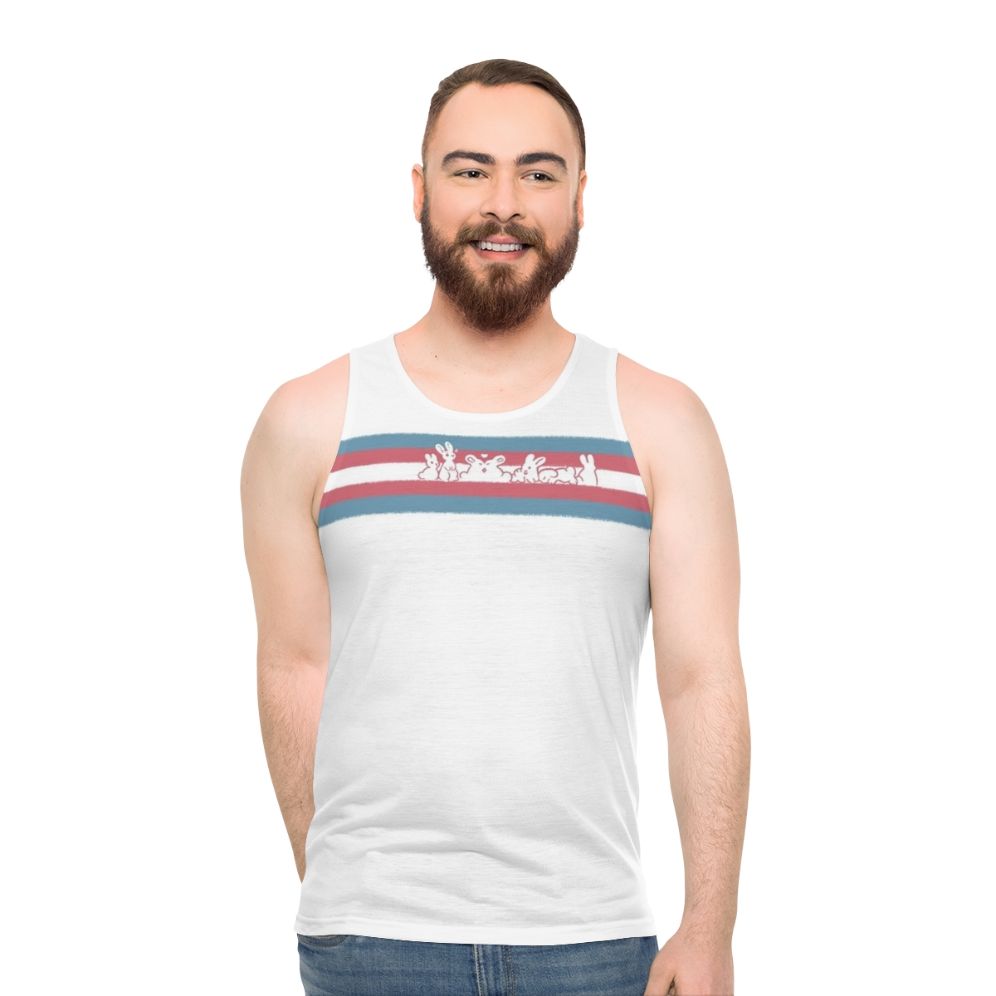 Transgender Pride Rabbit Bun Unisex Tank Top - men